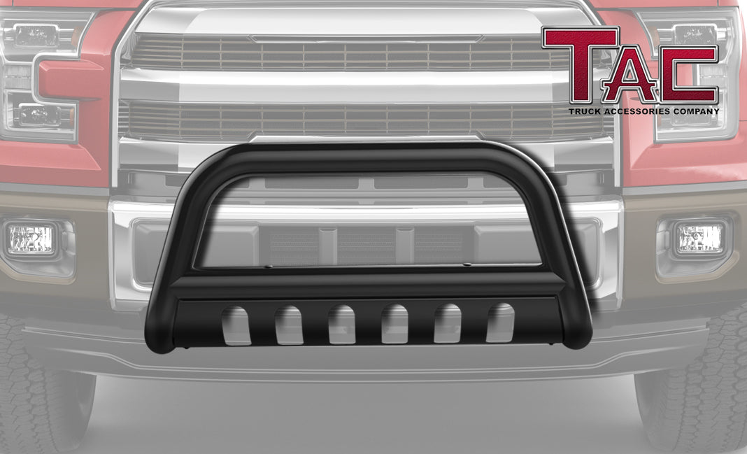 TAC Bull Bar Fit 1998-2012 Ford Ranger/Ranger Edge (Excluded STX Model)  Pickup Truck 2.5” Black Front Bumper Grille Guard Brush Guard