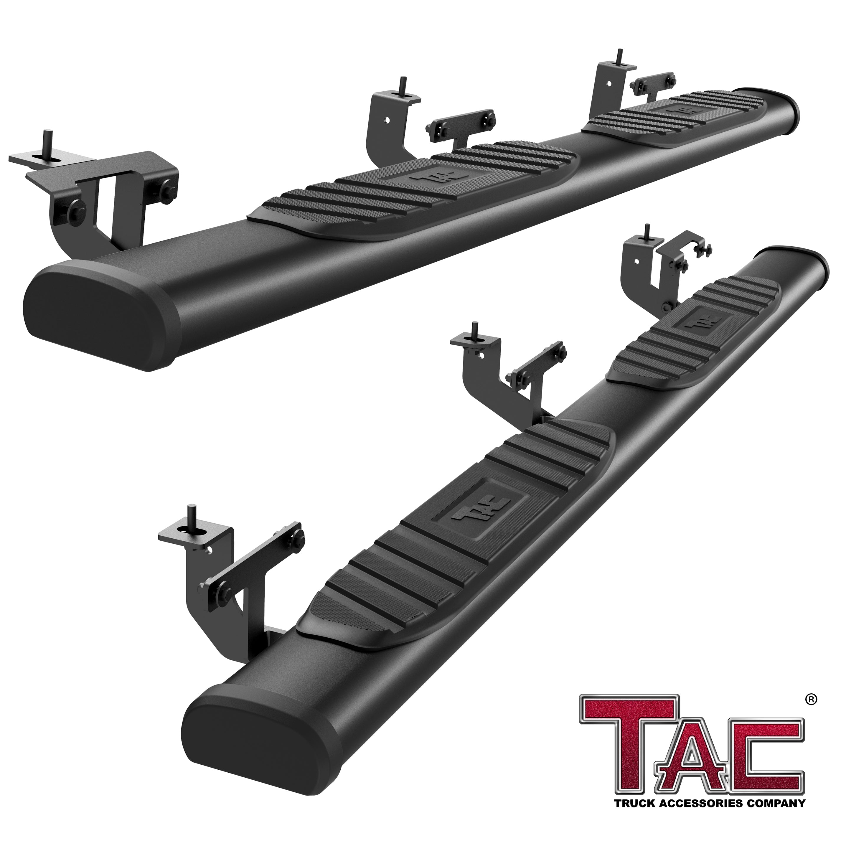 TAC Arrow Side Steps Running Boards Compatible with 2018-2024 Jeep Wrangler JL 4 Door SUV 5¡ì Aluminum Texture Black Step Rails Nerf Bars Lightweight Off Road Accessories 2Pcs