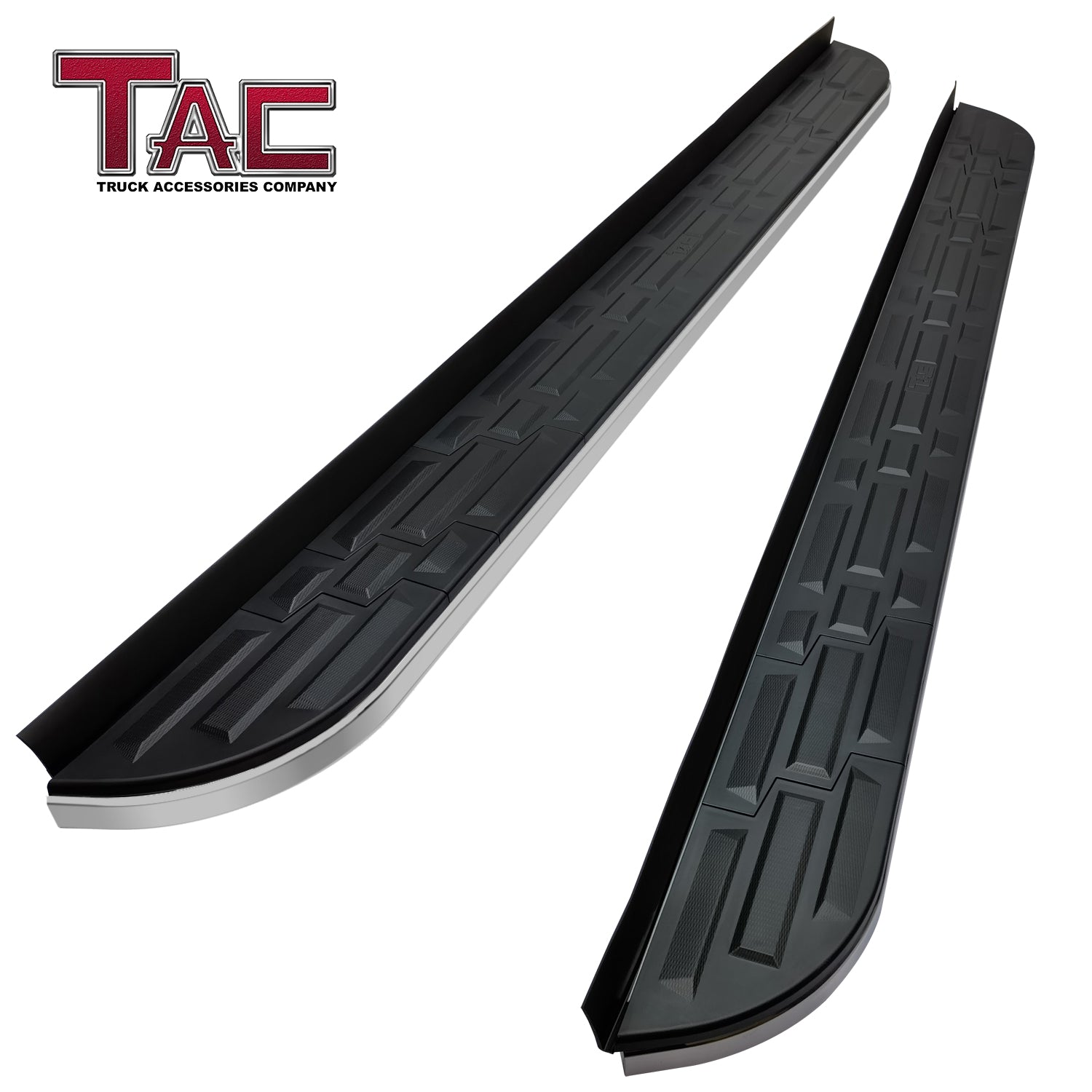 TAC Cobra Running Boards Compatible With 2022-2024 RIVIAN R1S SUV Side Steps Nerf Bars Step Rails Aluminum Black Off-Road City Exterior Accessories 2 pieces one pair