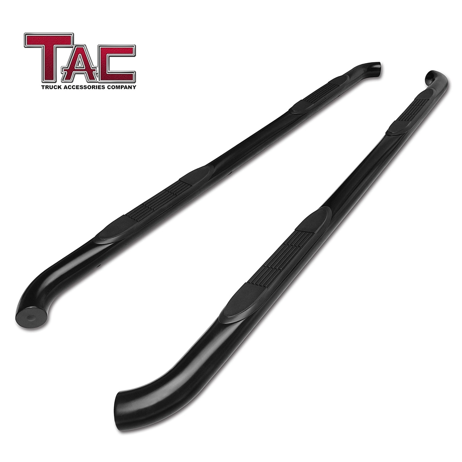 TAC Side Steps Running Boards Compatible with 2024 Toyota Tacoma Double Cab Truck Pickup 3" Black Side Bars Step Rails Nerf Bars Off Road Accessories (2 pcs)