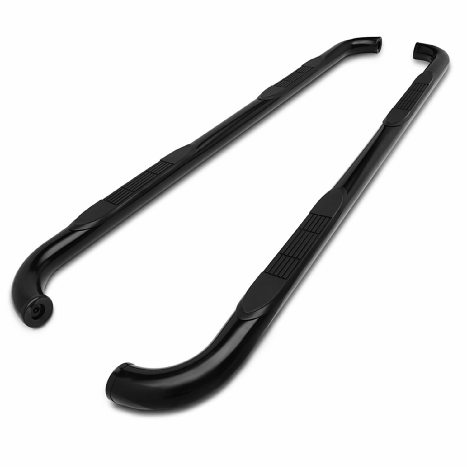 TAC Side Steps Fit 1999-2016 Ford F250/F350/F450/F550 Super Duty Super Cab Truck Pickup 3 inches Black Side Bars Nerf Bars Running Boards Off Road Exterior Accessories (2 PCS)