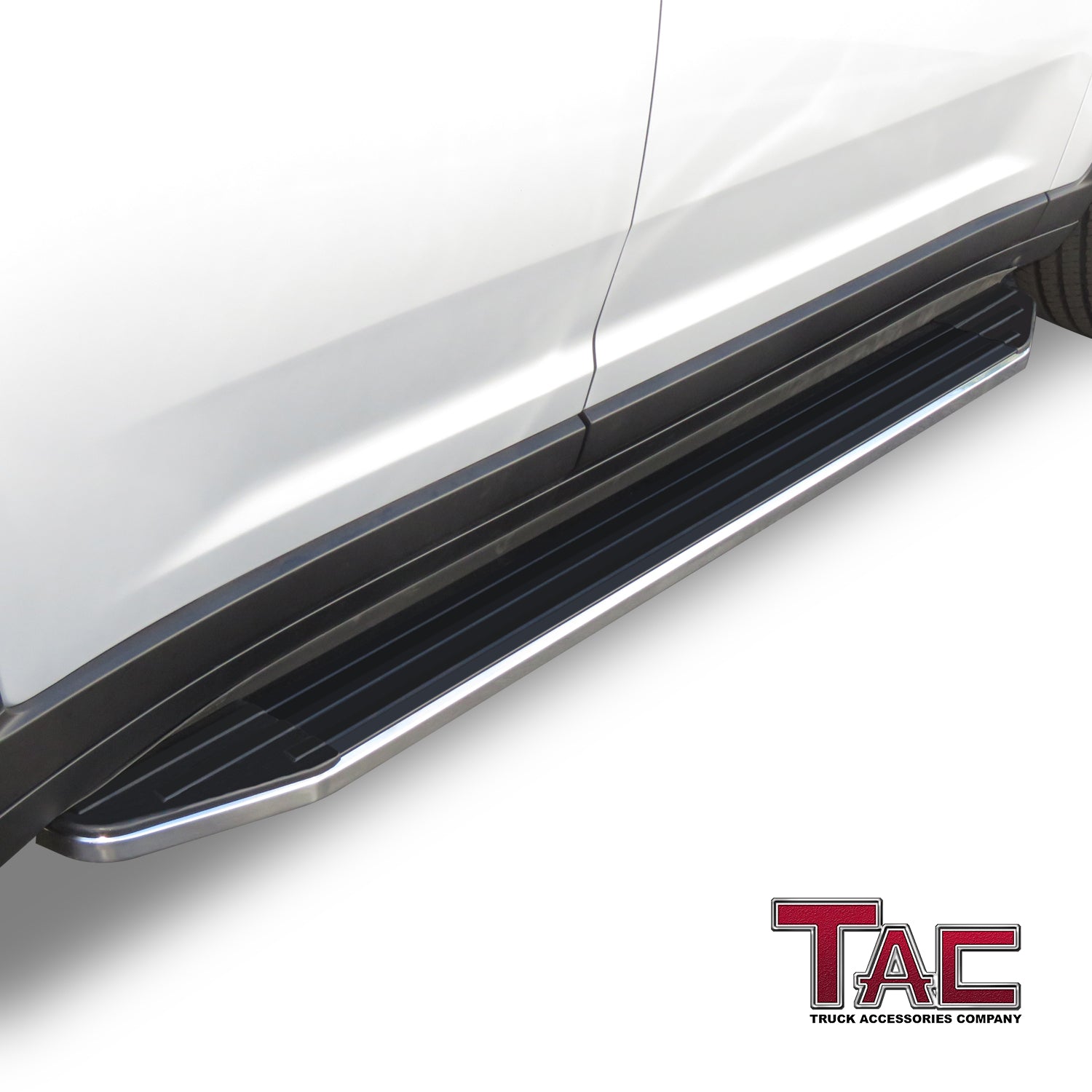 TAC Running Boards Fit 2021-2024 Jeep Grand Cherokee L / 2022-2024 Grand Cherokee (Exclude 2022-2024 4xe Models) SUV 5.5” Aluminum Black Side Steps Nerf Bars Step Rails Exterior Accessories 2Pcs - 0