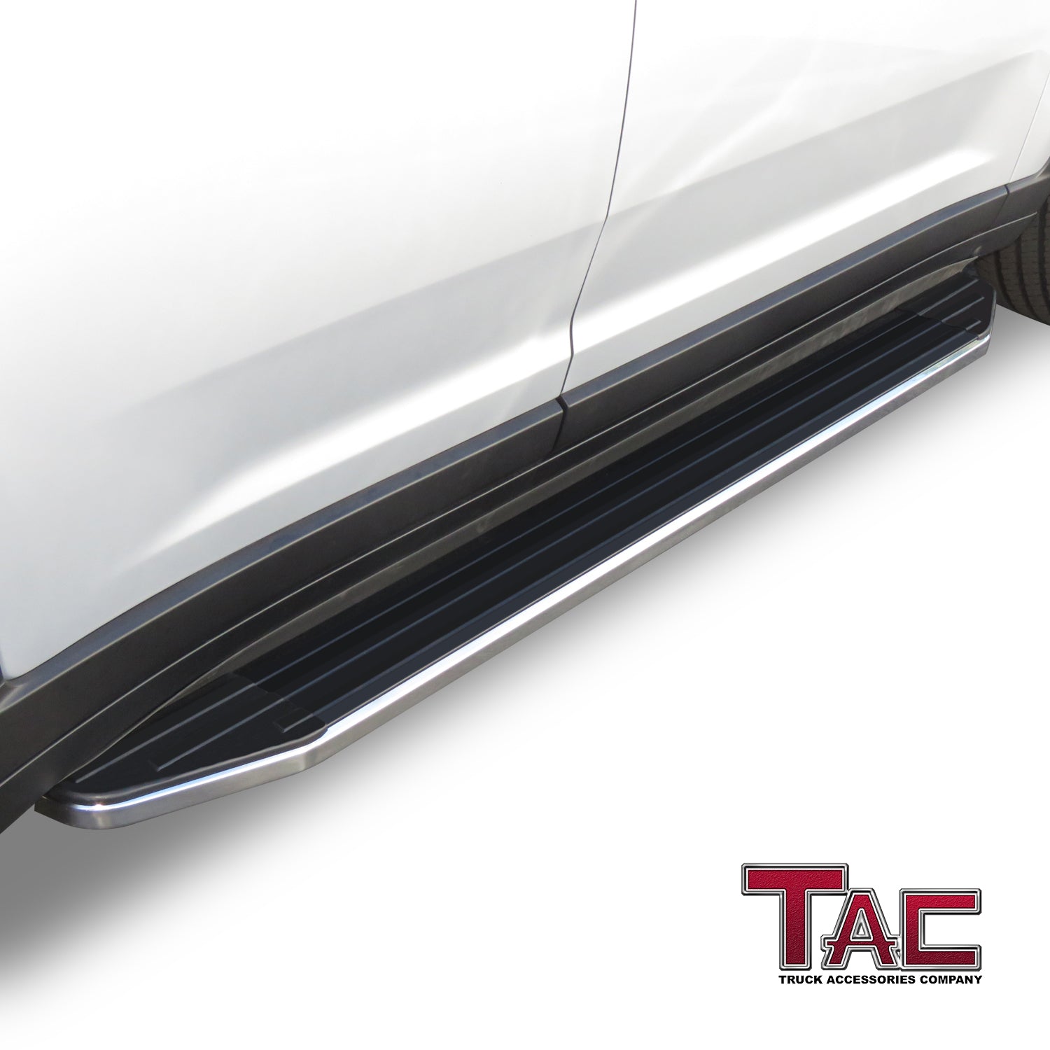 TAC Viewpoint Running Boards Compatible with 2021-2024 Jeep Grand Cherokee L| 2022-2024 Grand Cherokee (Exclude 2022-2024 4xe Models) SUV| 5.5 Inch Width| Side Steps| Nerf Bars| Step Rails| Aluminum| Black(2 PCS)