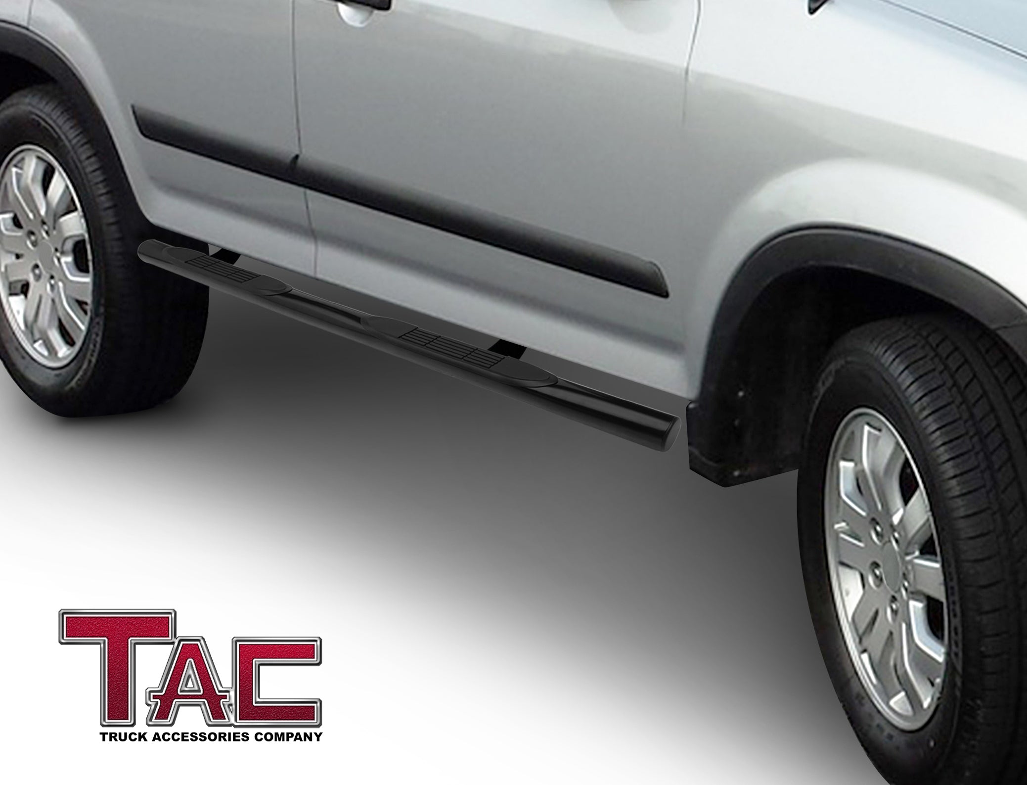 TAC Side Steps fit 2003-2011 Honda Element (Exclude SC model) 3" Black Step Rails Running Boards Off Road Exterior Accessories (2 Pieces Running Boards) - 0