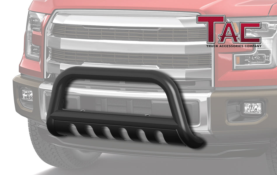 TAC Bull Bar Fit 2003-2009 Toyota 4Runner 2.5" Black Front Brush Bumper Guard Grille Guard Push Guard Off Road Automotive Exterior Accessories