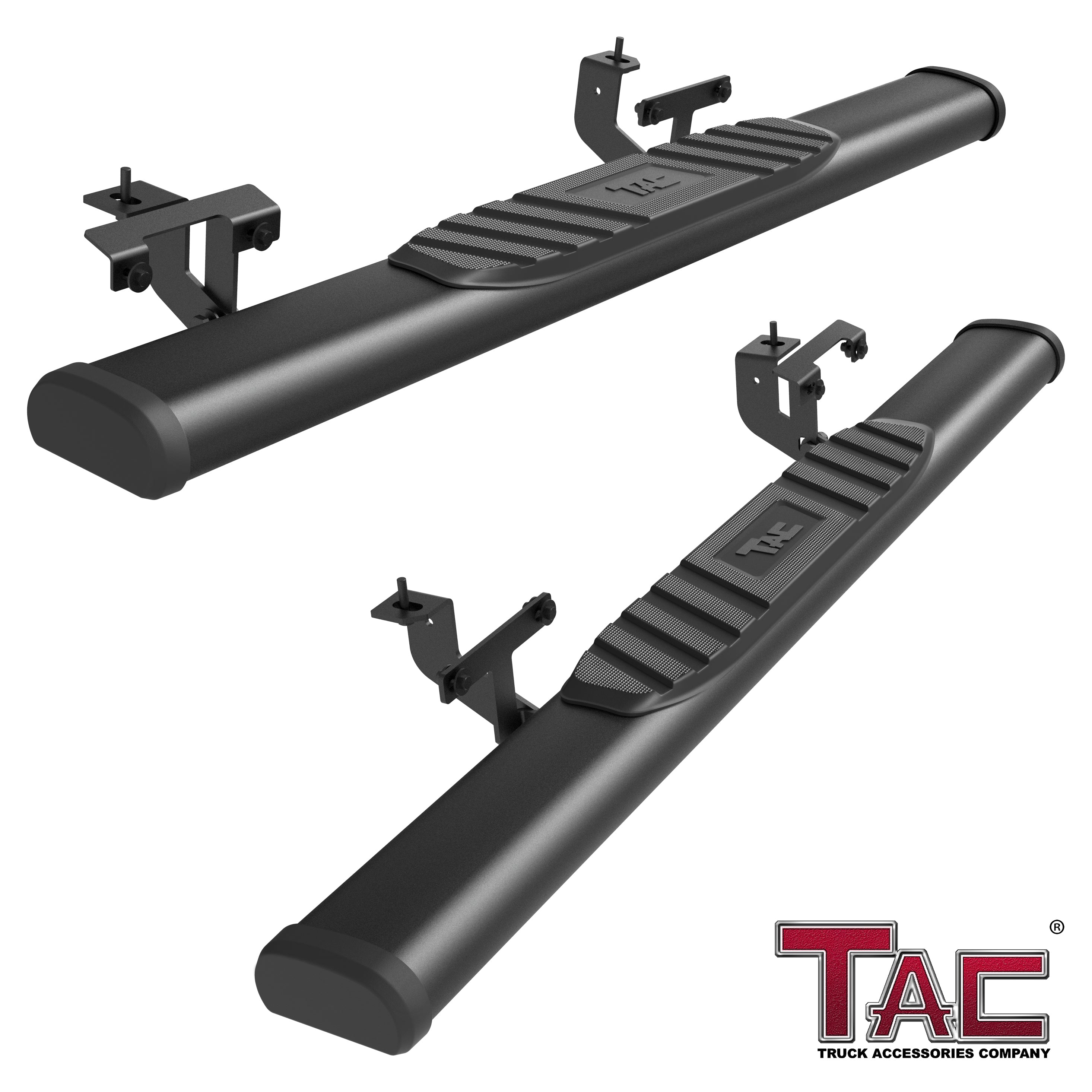 TAC Arrow Side Steps Running Boards Compatible with 2018-2024 Jeep Wrangler JL 2 Door SUV 5" Aluminum Texture Black Step Rails Nerf Bars Lightweight Off Road Accessories 2Pcs