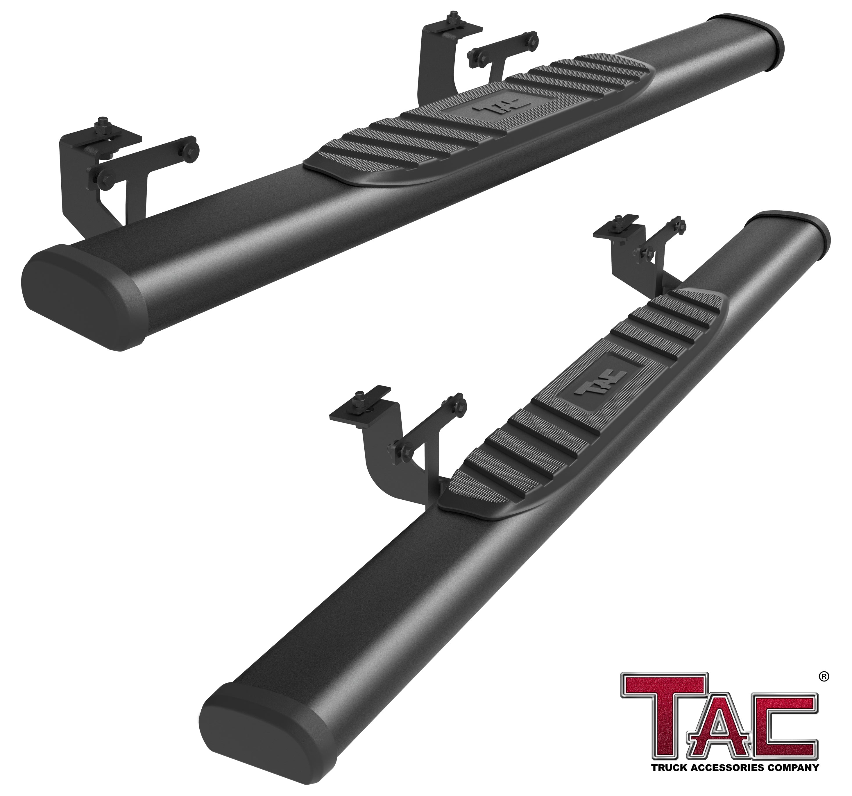 TAC Arrow Side Steps Running Boards Compatible with 2007-2018 Jeep Wrangler JK 2 Door SUV 5¡ì Aluminum Texture Black Step Rails Nerf Bars Lightweight Off Road Accessories 2Pcs