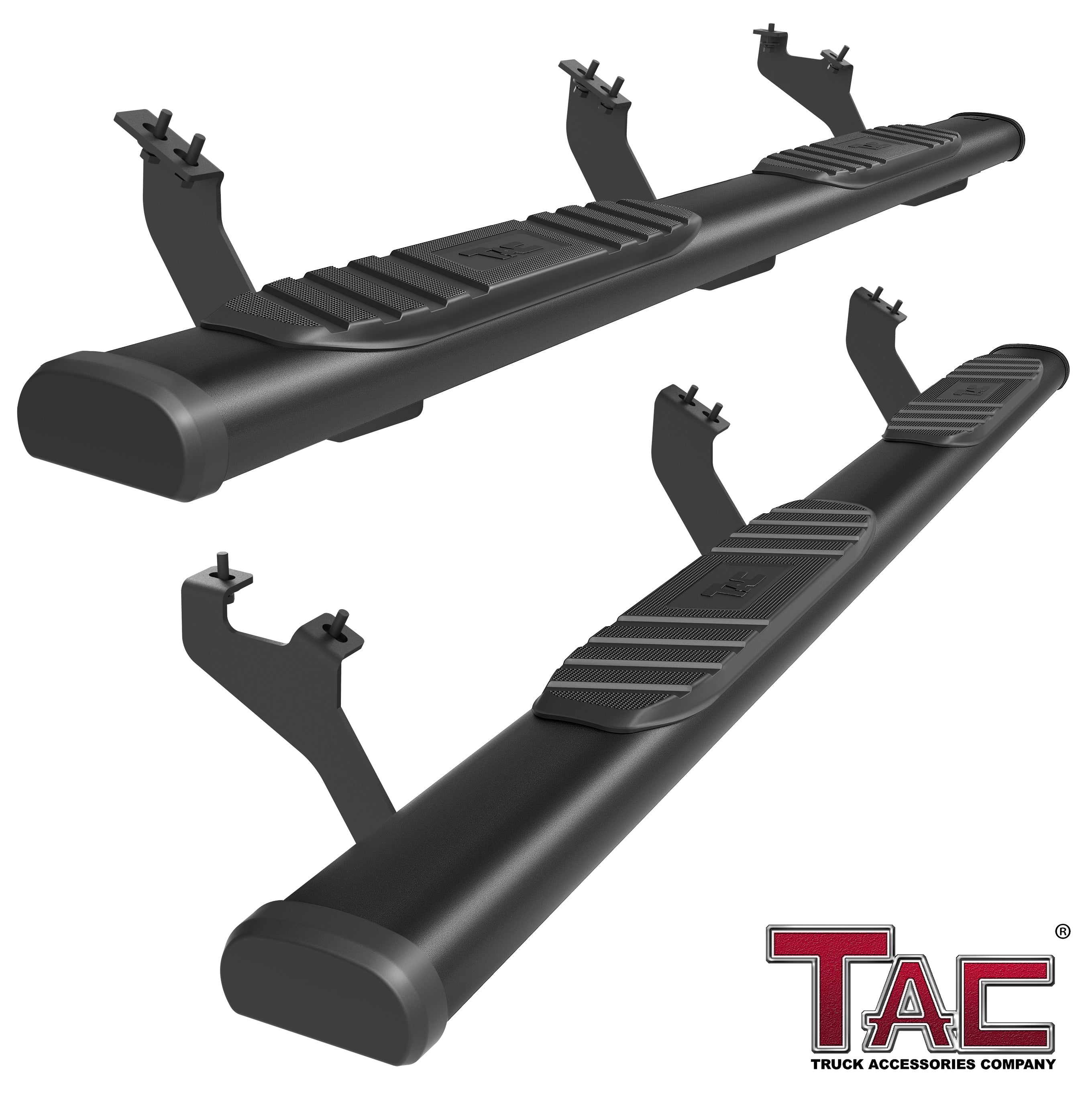 TAC Arrow Side Steps Running Boards Compatible with 2010-2024 Toyota 4Runner SUV 5¡ì Aluminum Texture Black Step Rails Nerf Bars Lightweight Off Road Accessories 2Pcs