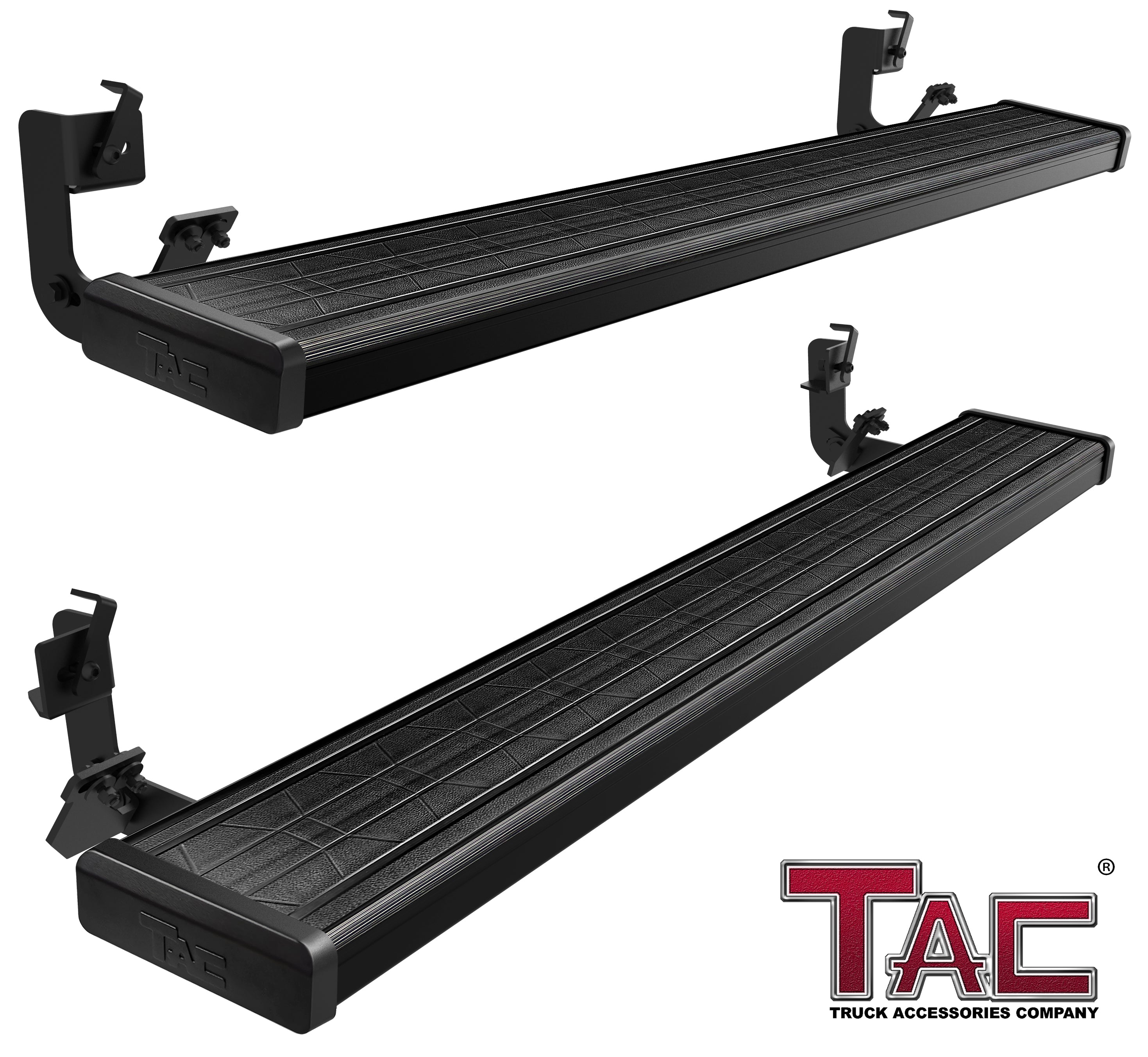 TAC Spear Running Boards Side Steps Compatible with 2009-2018 Ram 1500 Regular Cab|2010-2025 Ram 2500/3500/4500/5500 Regular Cab(Incl. 2019-2023 Ram 1500 Classic& Chassis cab& Diesel/DEF tank) Truck Pickup 6" Width Aluminum Rails Nerf Bars