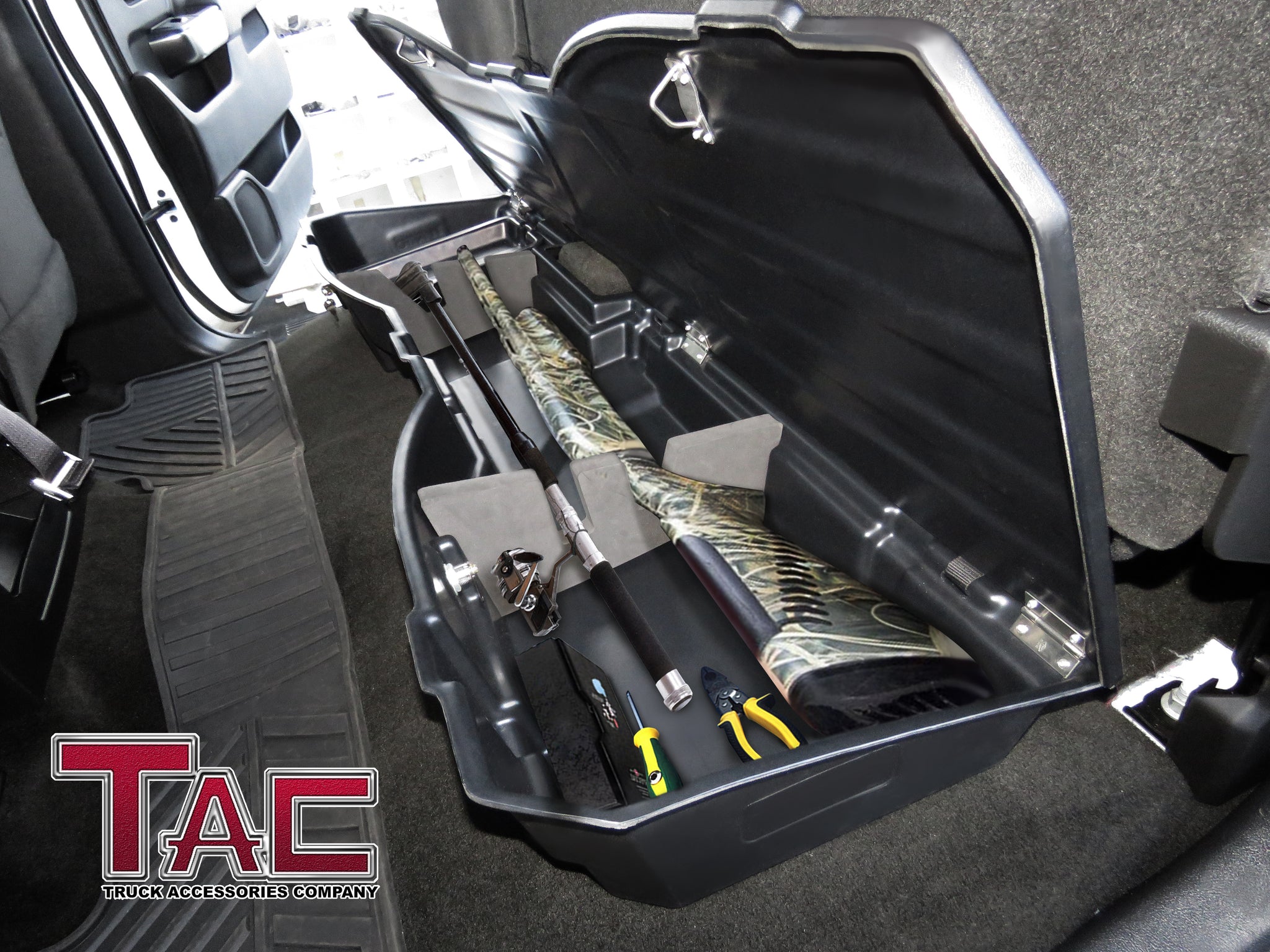 TAC Under Seat Storage Lockable Box Fit 2007-2018 Chevy Silverado