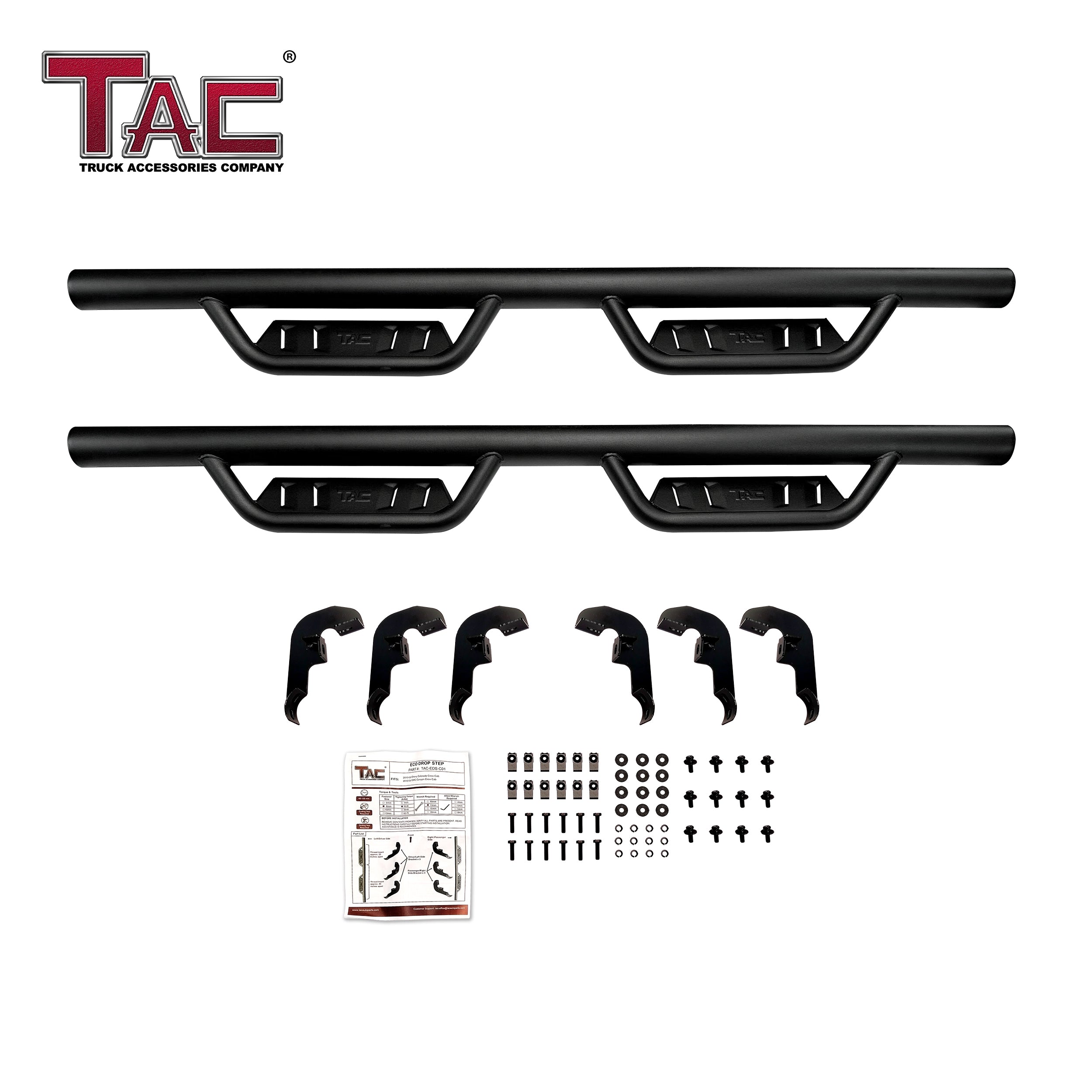 Fits 2009-2018 RAM 1500 Crew Cab| 2019-2023 RAM 1500 Classic| 2010-2024 RAM 2500/3500 Crew Cab (Include. RAM 2500-5500 Chassis Cab Diesel models)| Running Boards| Side Steps| Nerf Bars| 4" Drop| Tubular Style| Fine Texture Black