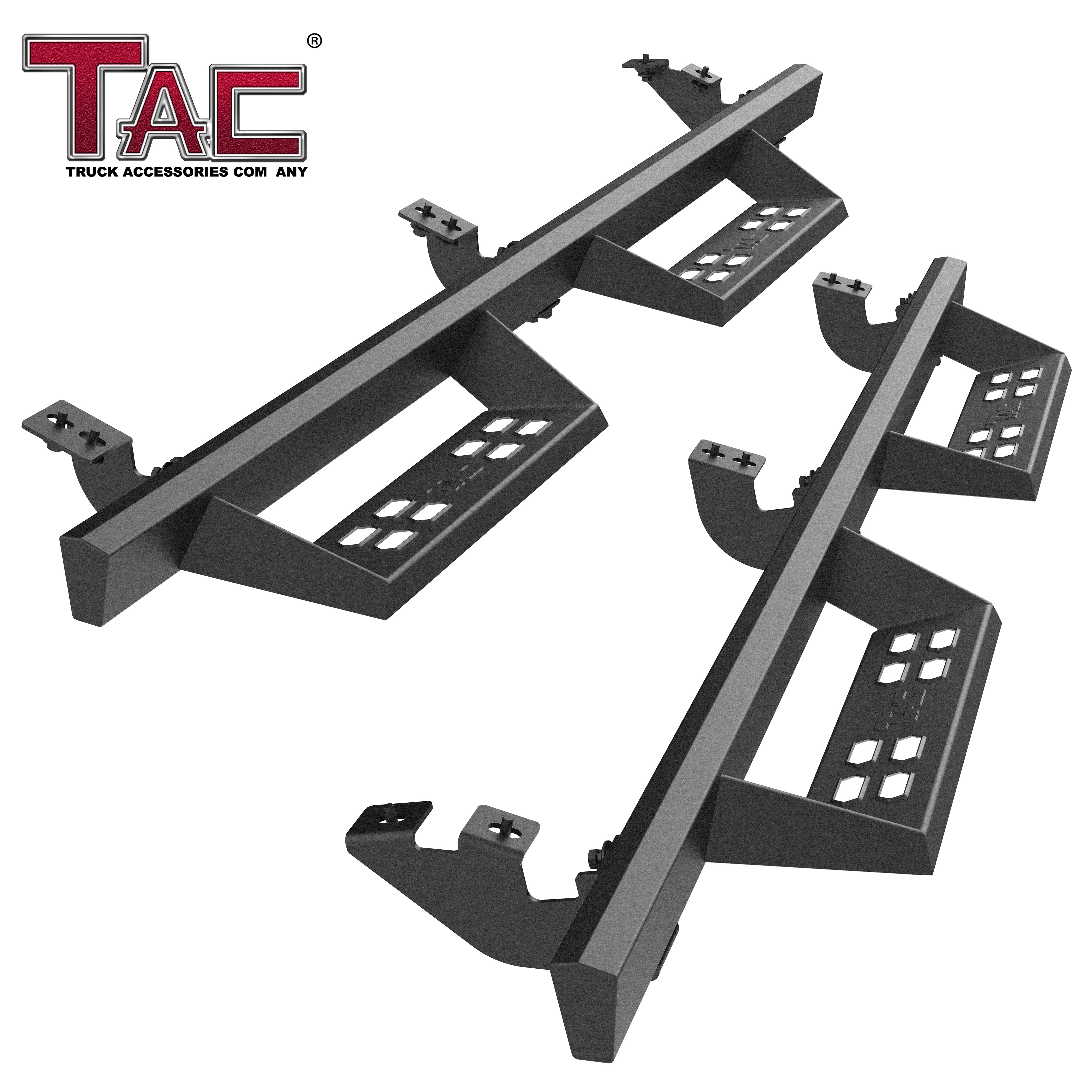 TAC Sniper Running Boards Fit 2005-2023 Toyota Tacoma Access Cab Truck Pickup 4" Fine Texture Black Side Steps Nerf Bars 2pcs