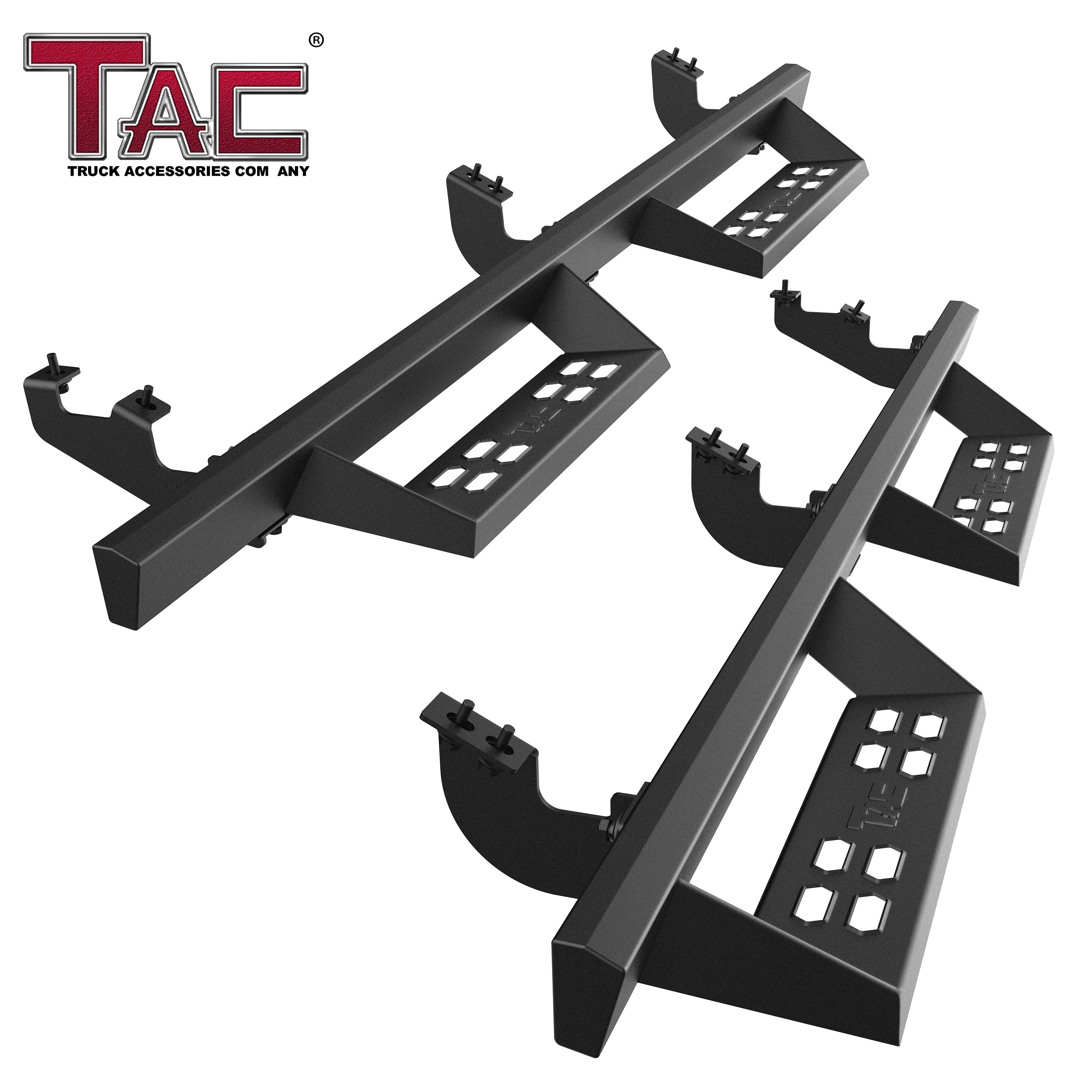 TAC Sniper Running Boards Fit 2010-2024 Toyota 4Runner (Excl.2010-2013 SR5/ 2010-2024 Limited/2020-2021 Nightshade Edition/2022-2024 TRD Sport) Truck Pickup 4" Drop Black Side Steps Nerf Bars Rock Slider