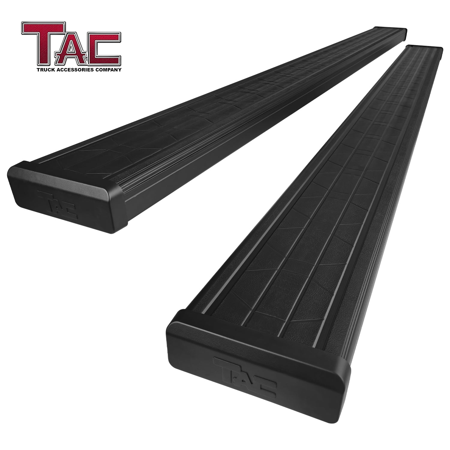 TAC Spear Running Boards Compatible with 2009-2018 Dodge Ram 1500|2010-2024 2500 3500 Crew Cab (Incl. 2019-2023 Ram 1500 Classic) 6" Side Step Nerf Bar Truck Accessories Texture Black Lightweight 2Pcs