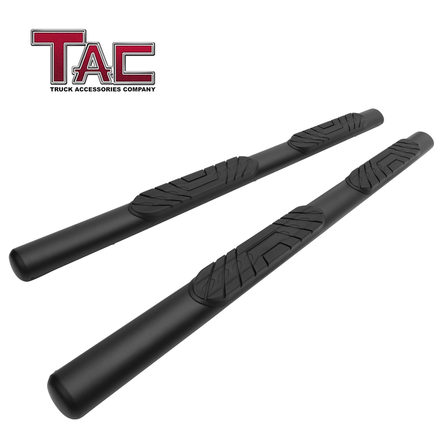 TAC Fine Texture 4" Side Steps for 2019-2023 Ford Ranger Super Cab Truck| Running Boards | Nerf Bar | Side Bar