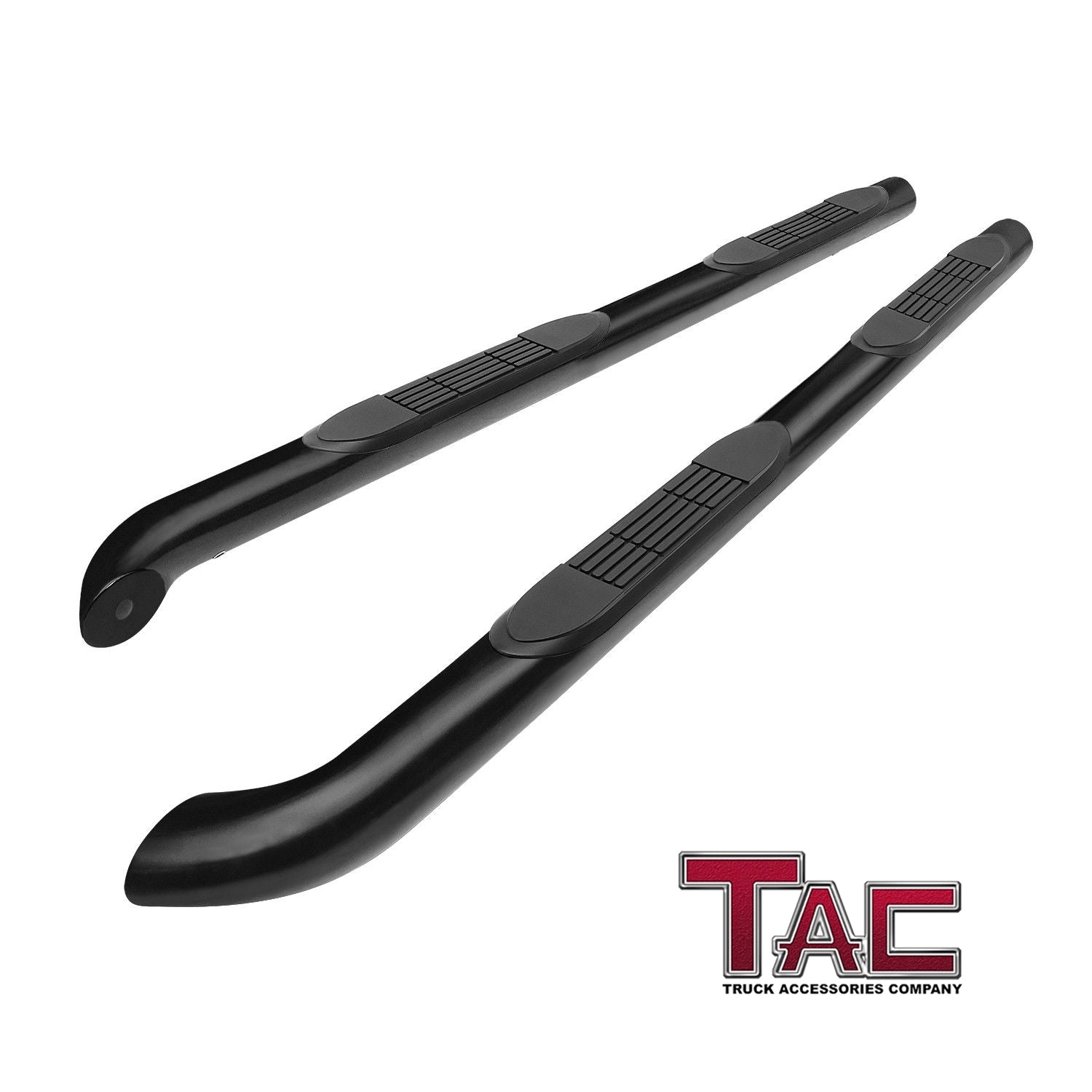 TAC 3" Gloss Black Side Steps Compatible with 2013-2021 Nissan Pathfinder | 2013-2016 Infiniti QX60| Running Boards| Side Bars| Step Rails| Nerf Bars| Rocker Slider| Pickup Truck Accessories (2 PCS)