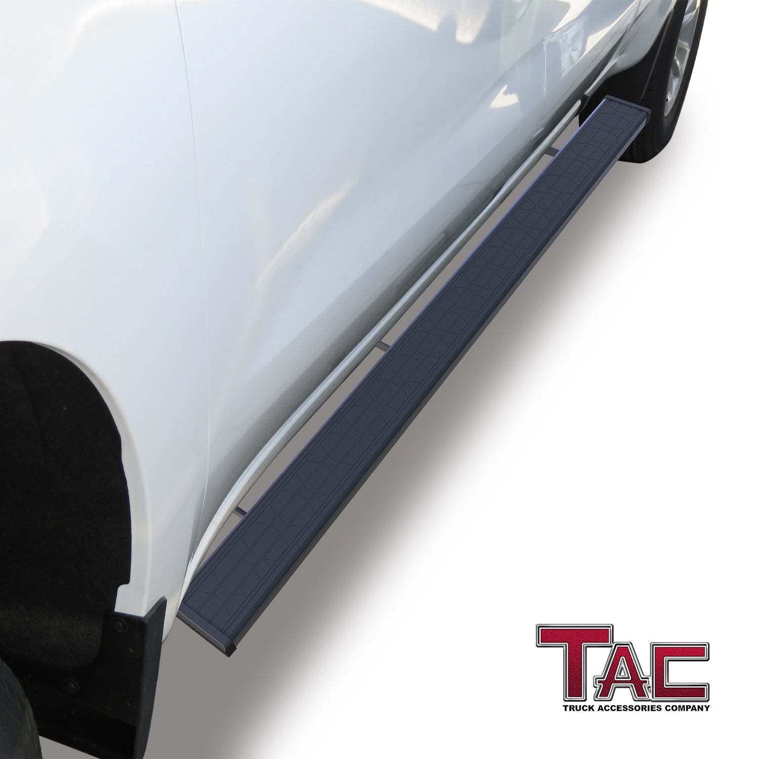 TAC Spear Running Boards Compatible with 2019-2025 Chevy Silverado/GMC Sierra 1500 | 2020-2025 2500/3500 Double Cab (Exclude 2019 Silverado 1500 LD/Sierra 1500 Limited) 6" Side Step Rail Nerf Bar 2Pcs - 0