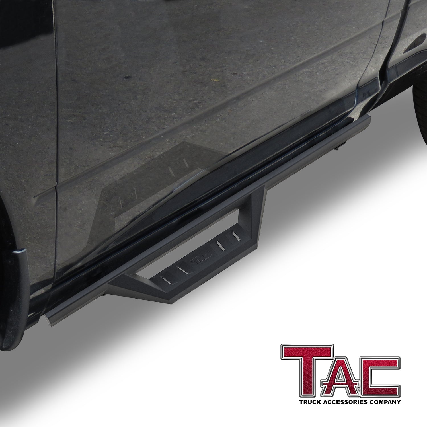 TAC Sidewinder Running Boards Fit 2009-2018 Dodge RAM 1500 | 2010-2024 2500 3500 Regular Cab (Incl. 2019-2023 Ram 1500 Classic) Truck 4” Drop Fine Texture Black Side Steps Nerf Bars Rock Slider Armor Off-Road (2pcs) - 0