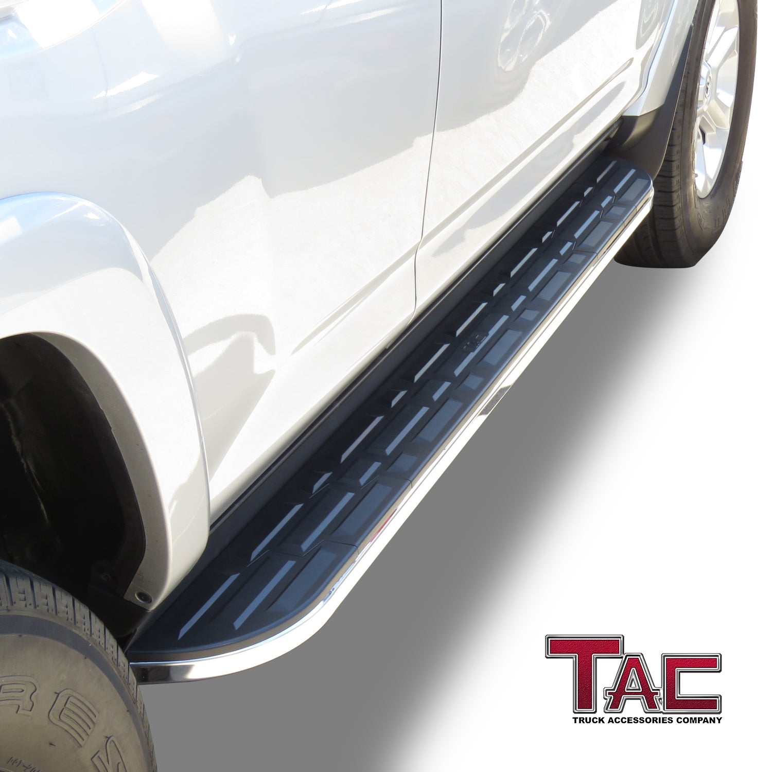 TAC Cobra Running Boards Compatible With 2010-2024 Toyota 4Runner (Excl.10-13 SR5/10-24 Limited/20-21 Nightshade Edition/22-24 TRD Sport) SUV Side Steps Nerf Bars Step Rails Aluminum Black Off-Road - 0