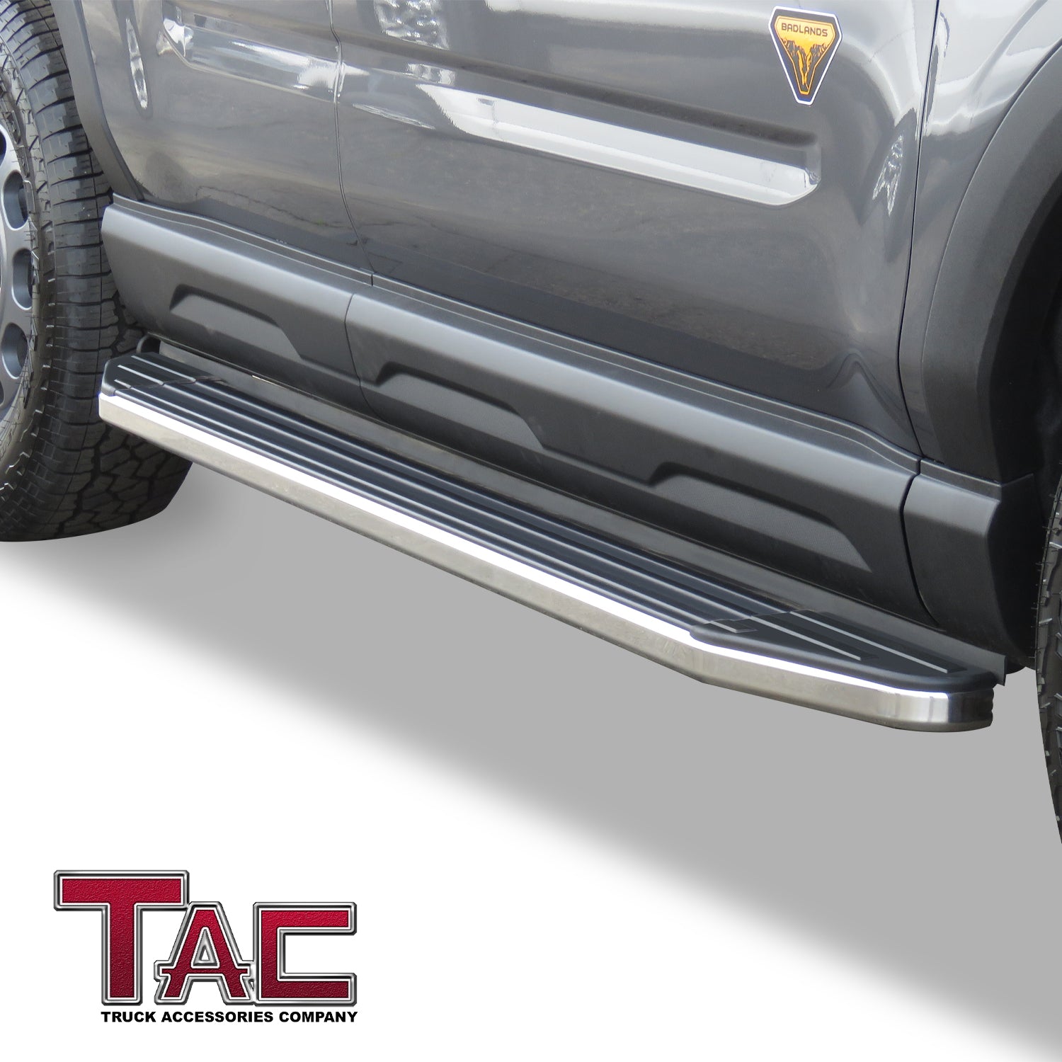 TAC Running Boards Compatible with 2021-2023 Ford Bronco Sport SUV 5.5” Aluminum Black Side Steps Nerf Bars Step Rails Exterior Accessories 2 Pieces - 0