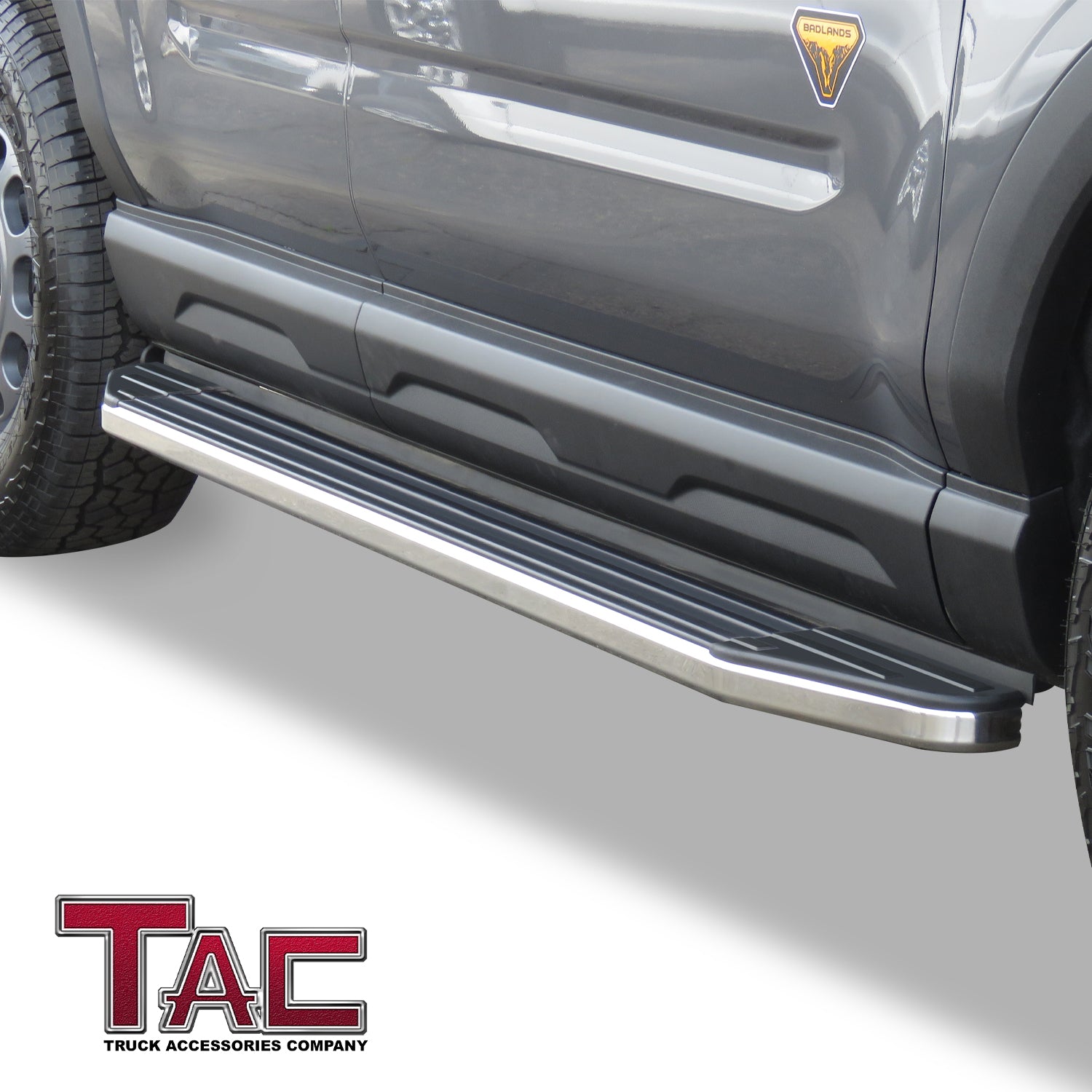 TAC Viewpoint Running Boards Compatible with 2021-2023 Ford Bronco Sport SUV| 5.5 Inch Width| Side Steps| Nerf Bars| Step Rails| Aluminum| Black (2 PCS)