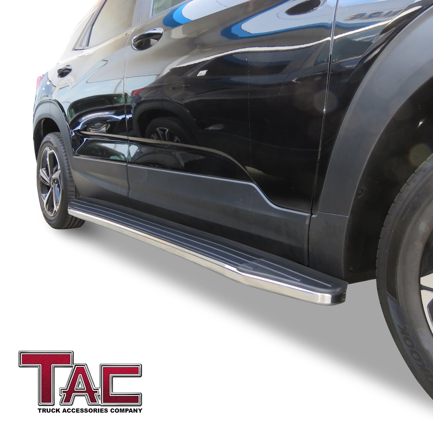 TAC Running Boards Compatible with 2021-2023 Chevy Trailblazer SUV 5.5” Aluminum Black Side Steps Nerf Bars Step Rails Exterior Accessories 2 Pieces - 0