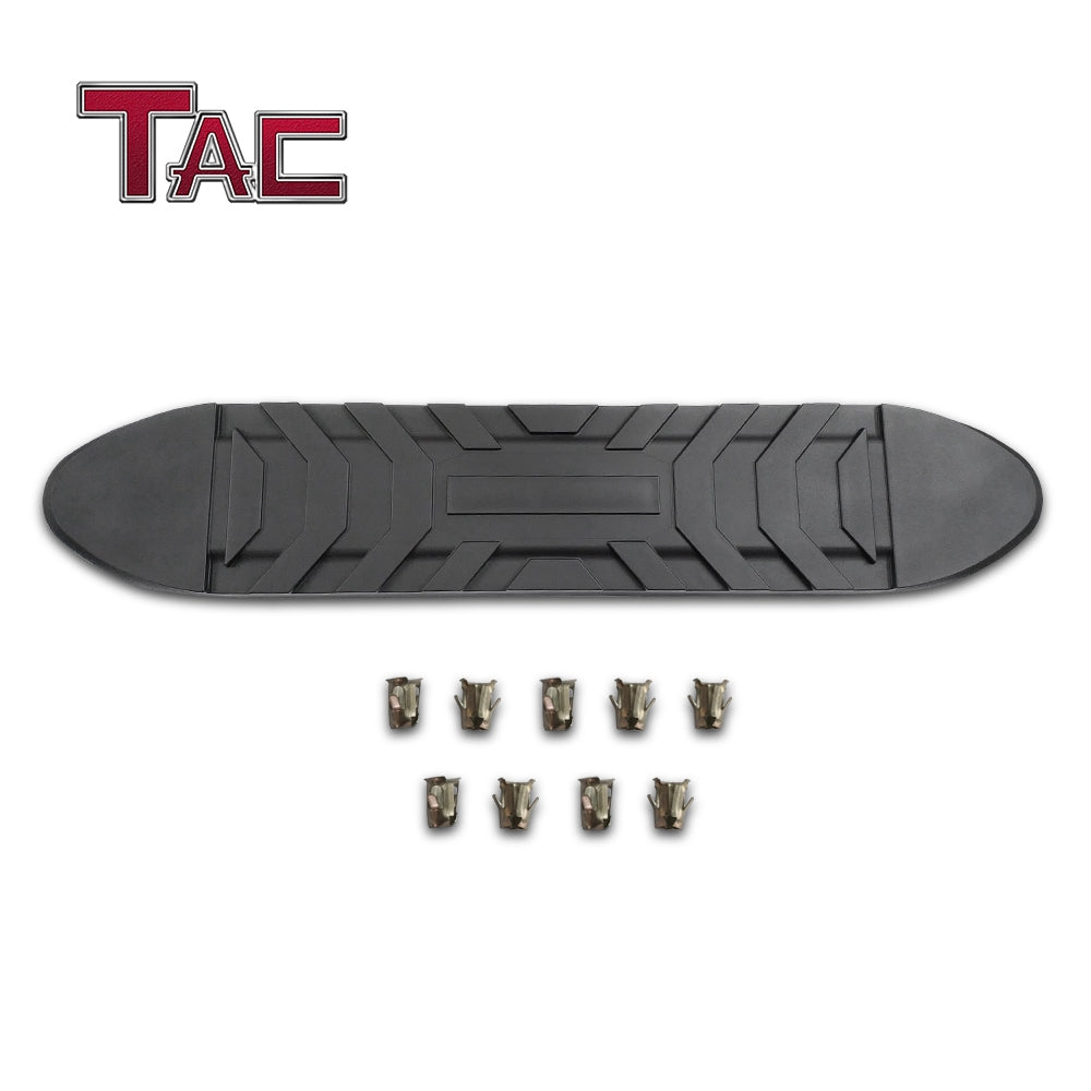 TAC Replacement Step Pad for 5 Inch Oval Tube Side Steps Running Board Side Bar Nerf Bar 1 Step Pad with 9 Clips (Only Fit TAC Brand 5" Side Steps) - 0