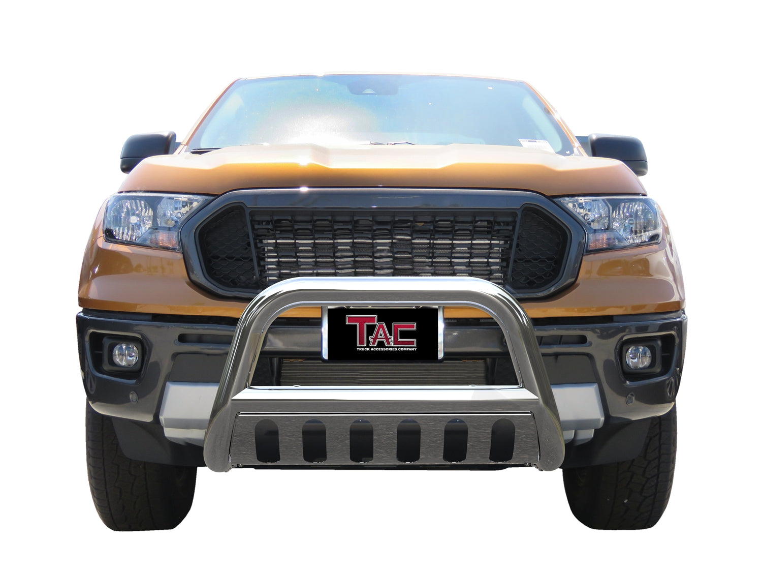 TAC Stainless Steel 3" Bull Bar for 2019-2023 Ford Ranger Truck Front Bumper Brush Grille Guard Nudge Bar - 0
