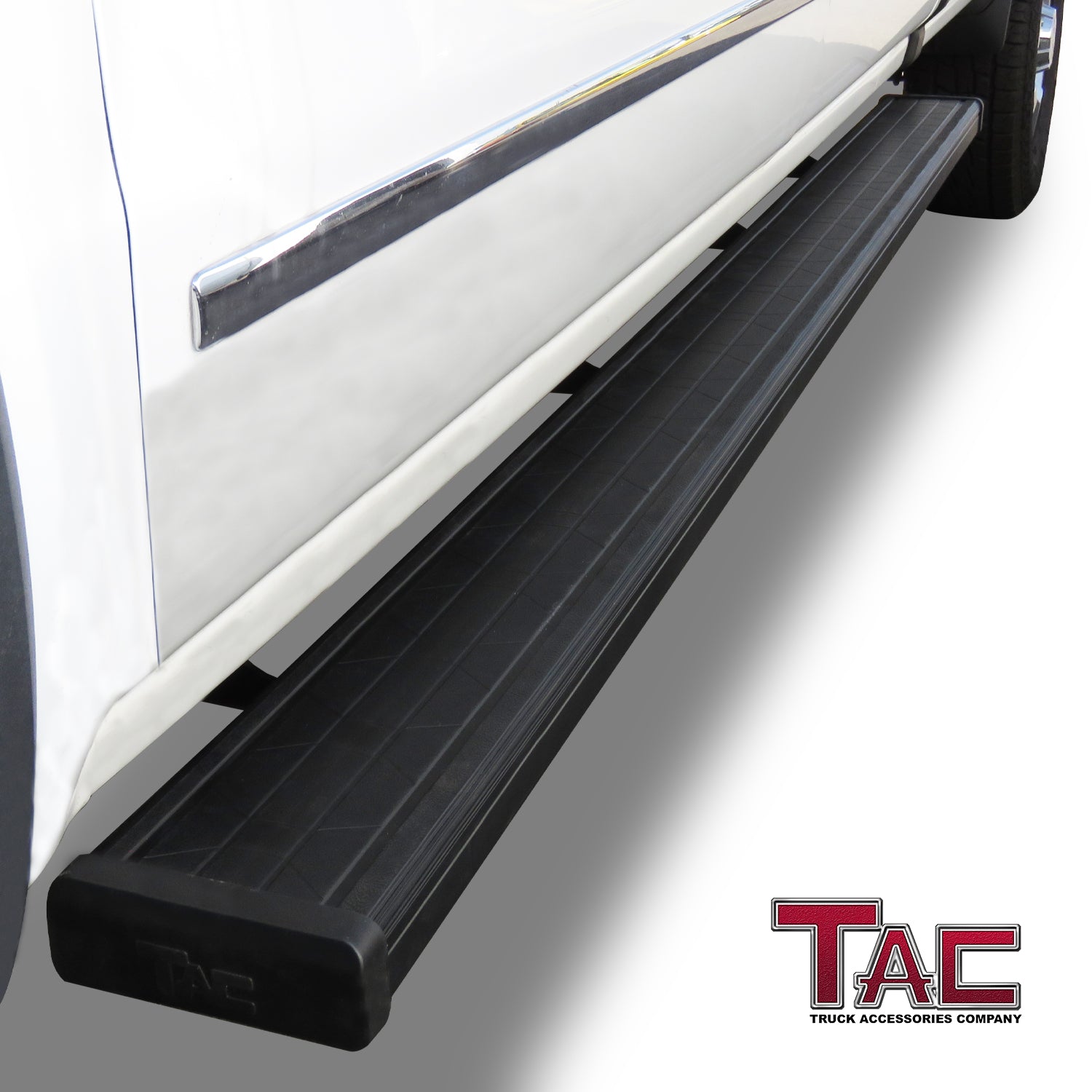 TAC Spear Running Boards Compatible with 2007-2018 Chevy Silverado