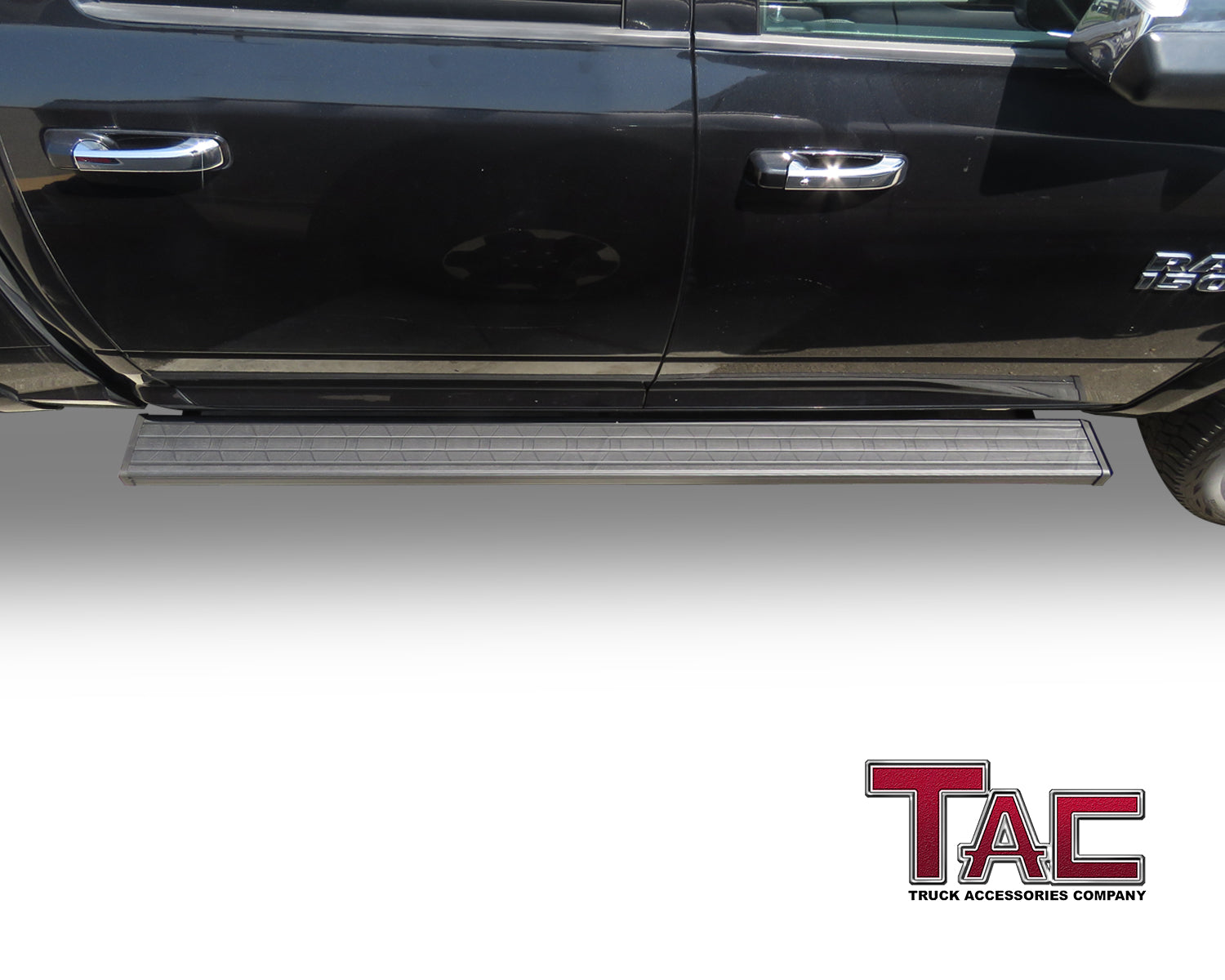 TAC Spear Running Boards Compatible with 2009-2018 Dodge Ram 1500|2010-2025 2500 3500 Crew Cab (Incl. 2019-2024 Ram 1500 Classic) 6" Side Steps Nerf Bar Truck Accessories Texture Black Lightweight 2Pcs