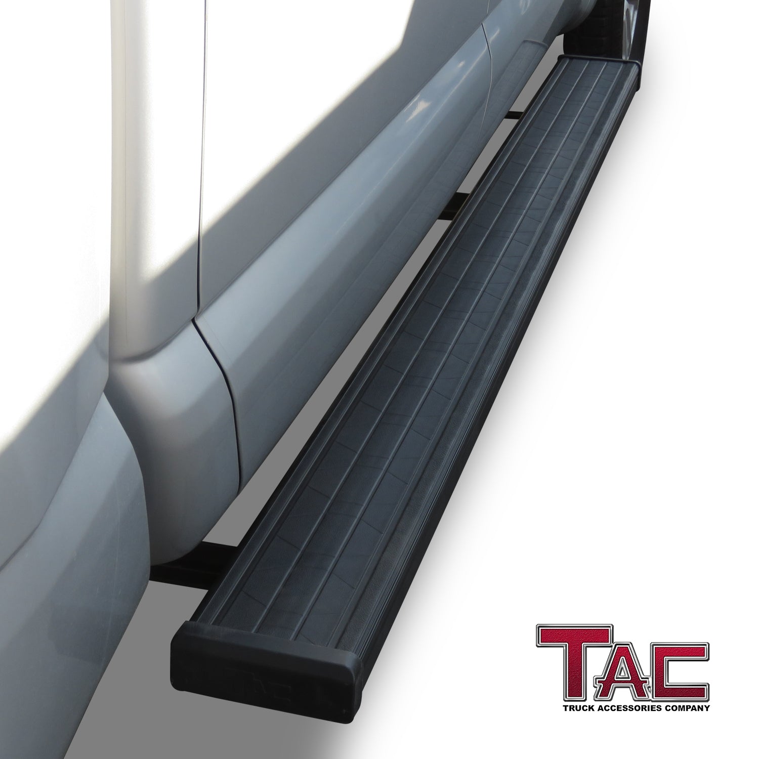 TAC Spear Running Boards Compatible with 2004-2024 Nissan Titan/2016-2024 Tian XD Crew Cab 6" Side Step Rail Nerf Bar Truck Accessories Aluminum Texture Black Width Body and Soft top Lightweight 2Pcs