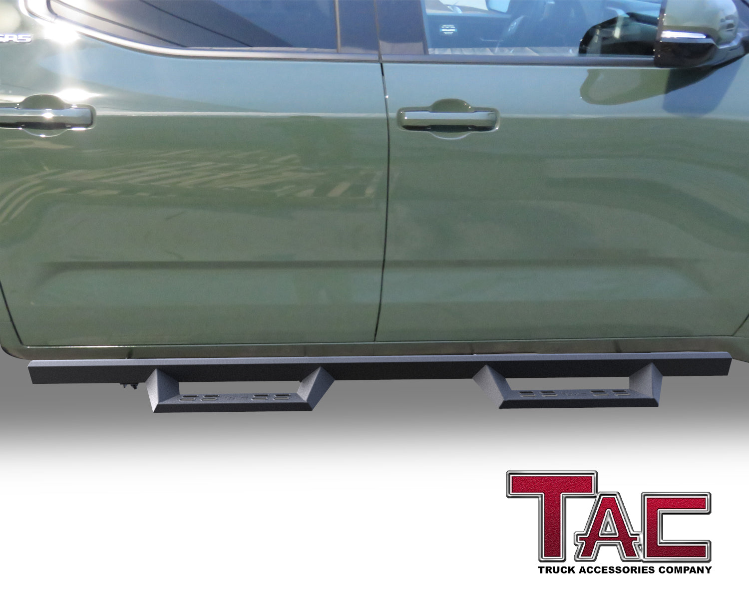 TAC Sniper Running Boards Fit 2022-2024 Toyota Tundra CrewMax Truck Pickup 4" Fine Texture Black Side Steps Nerf Bars 2pcs