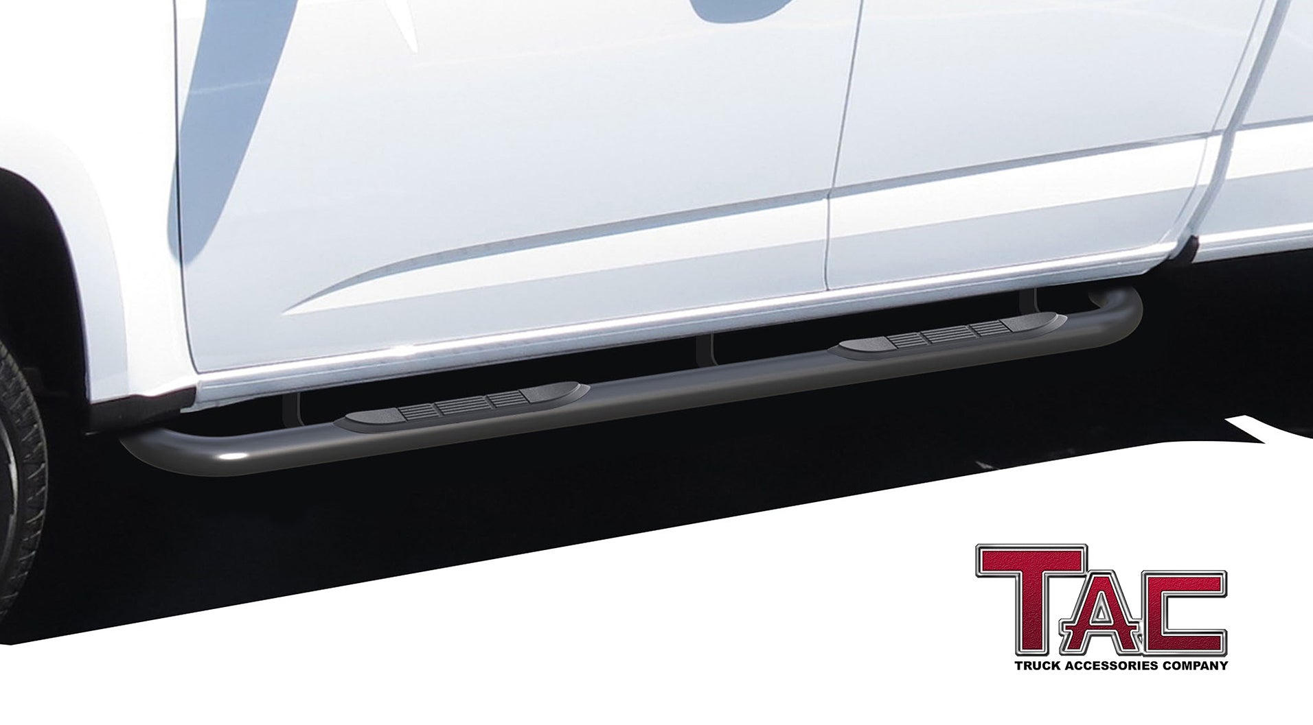 TAC 3” Side Steps Running Boards Fit 2004-2015 / 2017-2023 Nissan Titan King Cab / 2016-2019 Nissan Titan XD King Cab Black Side Bars Nerf Bars Step Rails (2 pcs) - 0