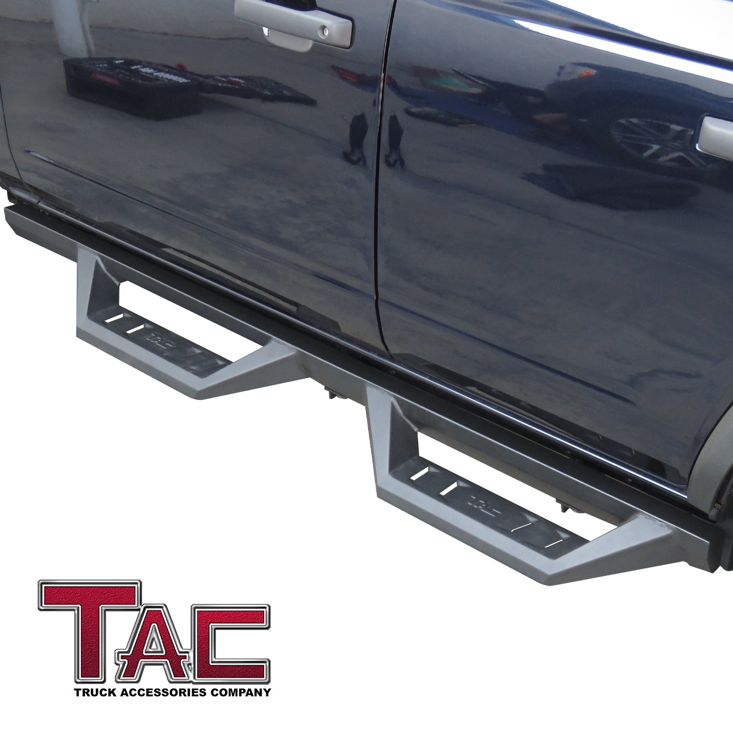 TAC Sidewinder Running Boards Fit 2021-2024 Ford Bronco 4 Door SUV 4" Drop Fine Texture Black Side Steps Nerf Bars Rock Slider Armor Off-Road Accessories (2pcs)