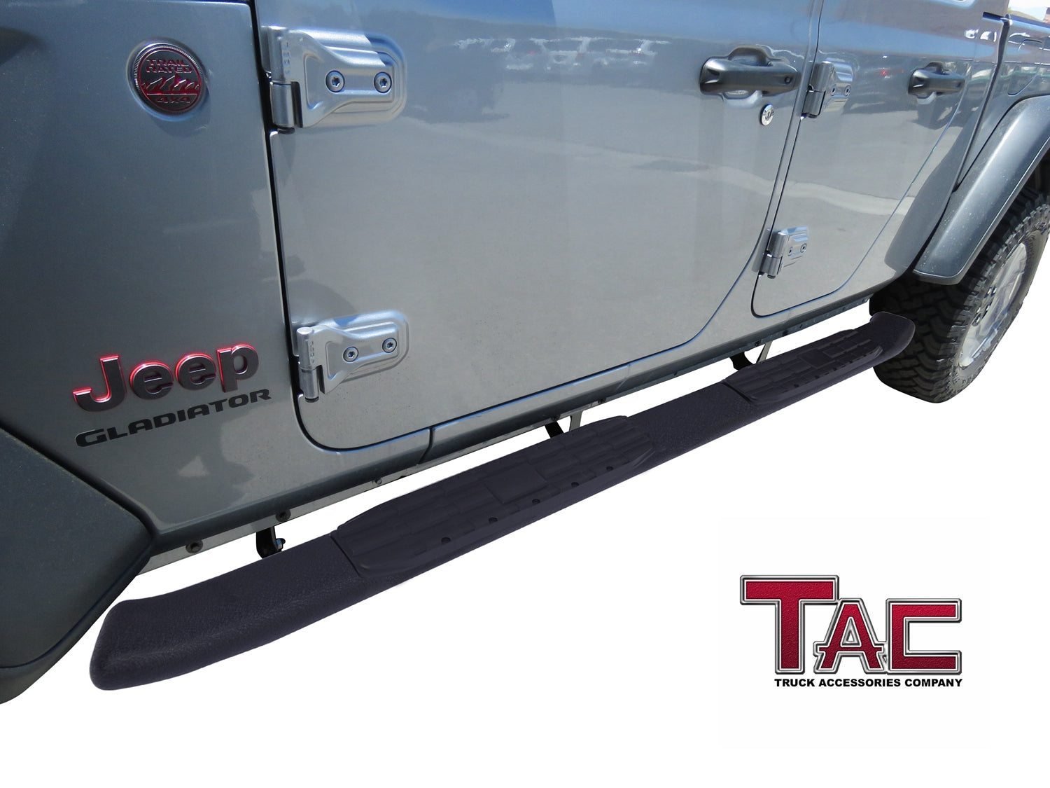 TAC Heavy Texture Black PNC Side Steps For 2020-2024 Jeep