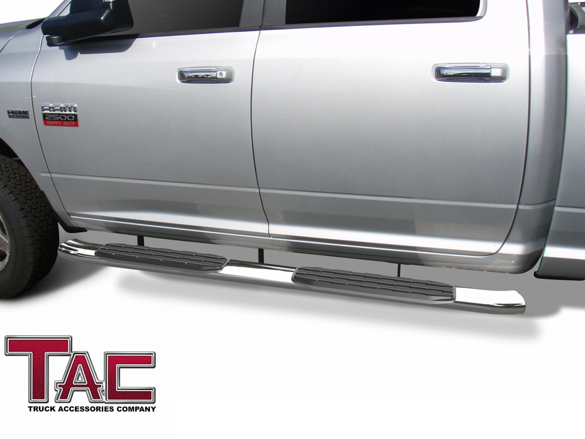 TAC Stainless Steel 5" Bend Side Steps For Dodge Ram 09-18 1500 | 10-24 2500/3500/4500/5500 Crew Cab