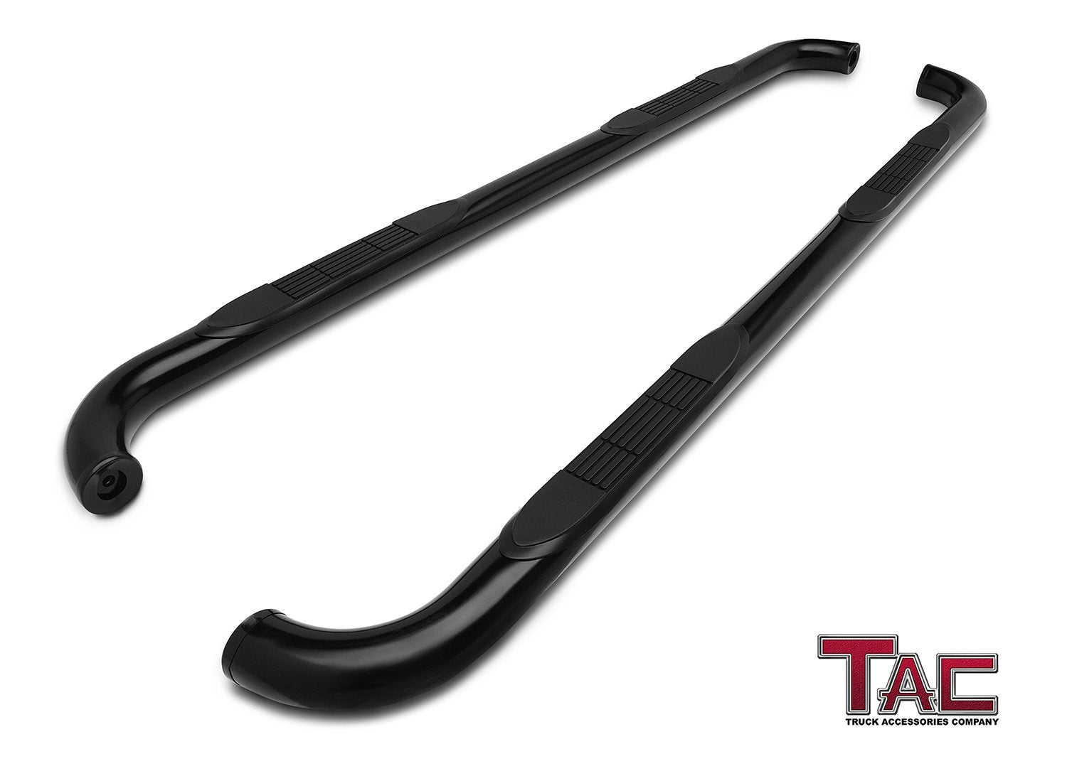 TAC 3" Gloss Black Side Steps Compatible with 1988-1998 Chevy/GMC C/K 2 Door Extended CAB (Incl. Z71)| Running Boards| Side Bars| Step Rails| Nerf Bars| Rocker Slider| Pickup Truck Accessories (2 PCS)