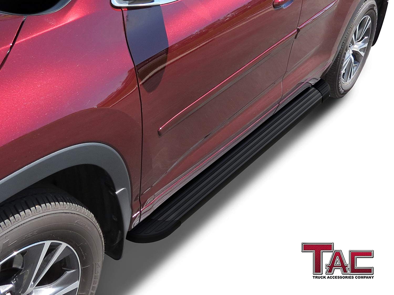 TAC Value Aluminum Running Boards For 2014-2019 Toyota Highlander SUV | Side Steps | Nerf Bars - 0