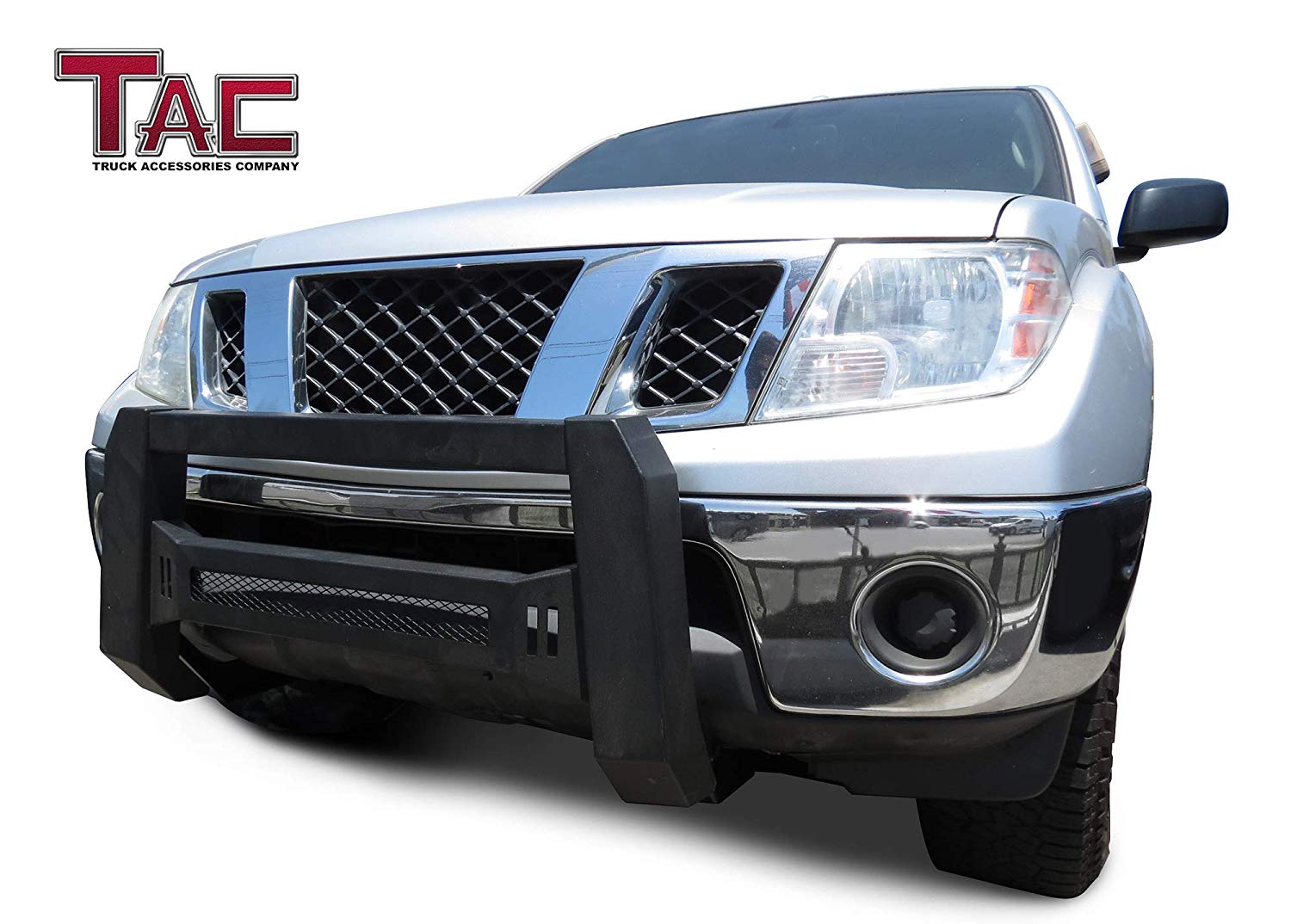 TAC Predator Modular Bull Bar Mesh Version For 2005-2021 Nissan Frontier Truck Front Bumper Brush Grille Guard Nudge Bar