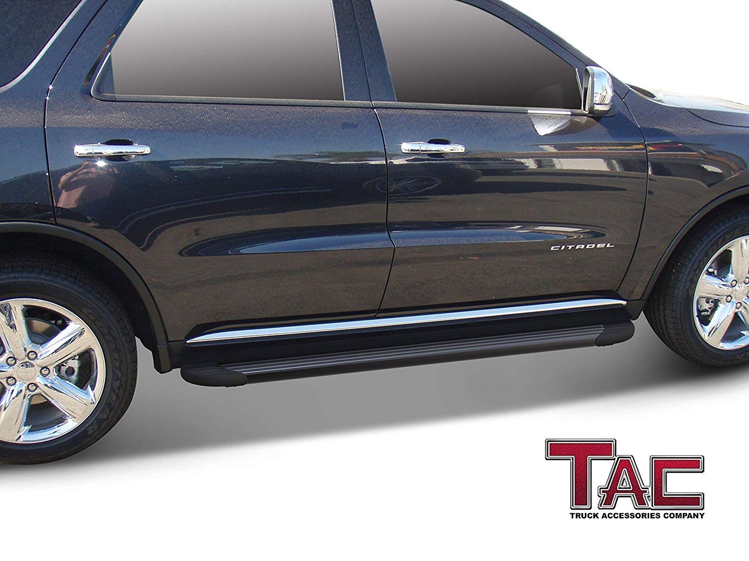 TAC Value Aluminum Running Boards For 2011-2024 Dodge Durango SUV (Excl. R/T, GT, GT Plus and SRT Models) | Side Steps | Nerf Bars - 0